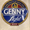 vtg Genny Light Beer 21" tin sign man cave bar Genesee valley