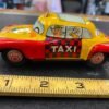 Vintage Walt Disney Products Friction Mad Hatters Sky View Taxi Cab Tin Toy Car!
