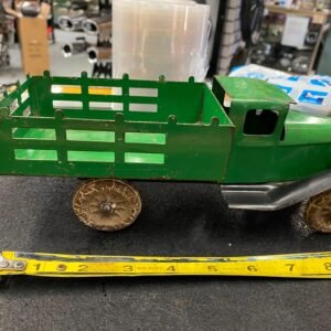 img5037_b0267477-719d-409e-bd3a-8edfdf9e088f.jpg Antique Huckster Flatbed Truck Toy Tin Structo Buddy L 1920's Vint Pressed Steel
