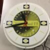 Vintage CBS Tubes Radio & TV Independent Service lighted electronic wall Clock