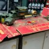 img5141_5a26f77c-b57e-4c57-942f-3338a12f0f2e.jpg Vtg Lot Buddy L Toy Set Trucks Cannon Military Searchlight Tin Box Army Troop Ca