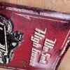 Tin Sign Harddrive Motorcycle Oil Embossed Vtg look Vtwin Harley Chopper 16x9