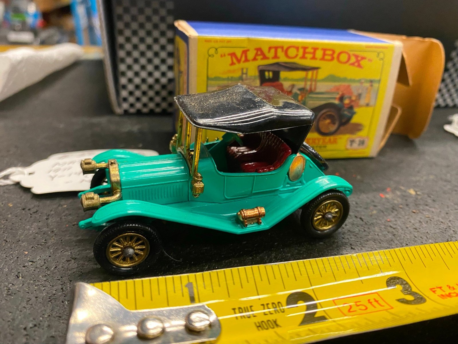 Vtg Matchbox Lesney Models of Yesteryear Y-14 Toy 1911 Roadster Orig Box Mint!
