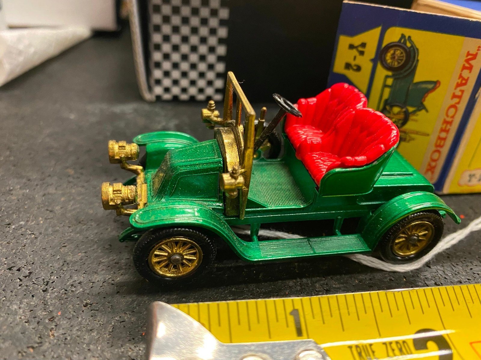 Vtg Matchbox Lesney Models of Yesteryear Y2 Toy 1911 Renault Orig Box Mint!