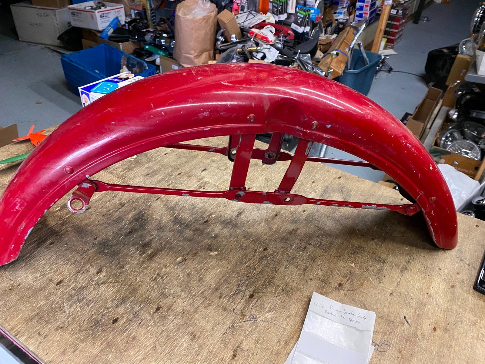 Drum Brake Front Fender Harley XLCH Sportster FX Boatail Shovelhead Full OEM VTG