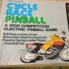 Vintage Cycle Race Pinball Machine Game 1977 Marx Toy Motorcycle Acc Z1 CB KZ GS