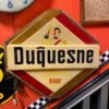 Vtg Duquesne Beer Light 1940's Sign Breweriana Brewery Duke Collectible Alum pla