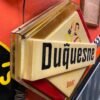 Vtg Duquesne Beer Light 1940's Sign Breweriana Brewery Duke Collectible Alum pla
