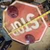 img5953_99e3fedd-c676-468a-bfed-82ea916af6ef.jpg Vtg Swing Out Stop Sign Road Bus Construction Tin Metal Light up Oil Gas Garage