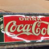 Coke coca Cola Delicious Refreshing 5 Cent Vtg Tin Sign soda Coll Embossed 35"