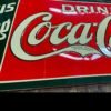 Coke coca Cola Delicious Refreshing 5 Cent Vtg Tin Sign soda Coll Embossed 35"
