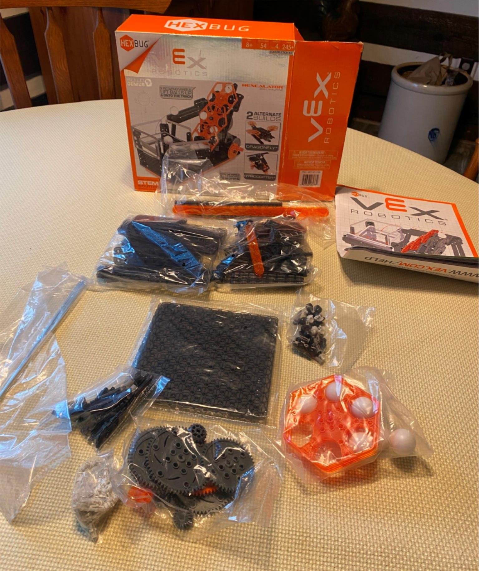 Hexbug Vex Robotics Hexcalator Ball Machine dragonfly gyrocopter building Toy!