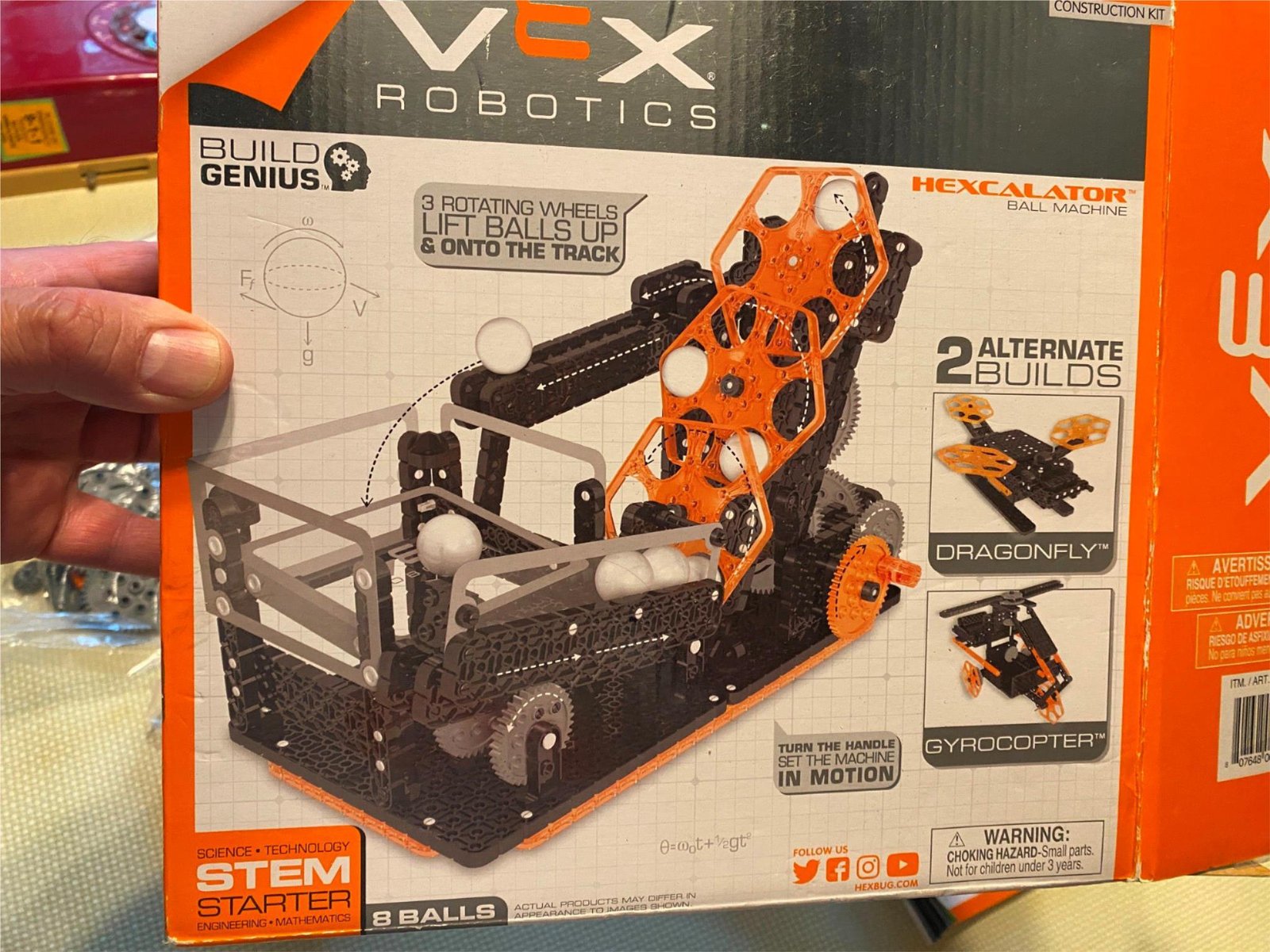 Hexbug Vex Robotics Hexcalator Ball Machine dragonfly gyrocopter building Toy!