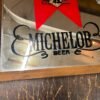 img6524_b7e06f3e-f069-4273-9836-c55c0b65ab1a.jpg vintage 1980s Made In USA Michelob Beer Mirrored Advertising Sign 13X13