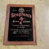 img6528_1954ad46-62be-4bf3-af50-bc5f15e05ceb.jpg vtg 1980s Made In USA Seagrams 7 Crown American Whisky Mirrored Advertising Sign