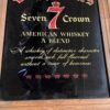 img6530_390efefa-dbd5-4dbf-ac0f-06165543127e.jpg vtg 1980s Made In USA Seagrams 7 Crown American Whisky Mirrored Advertising Sign