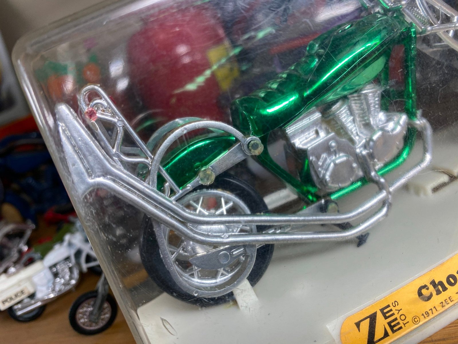 Vintage 1970s' Chopper Motorcycle Harley Case Zee Toys Ezee Riders Old Skool!!