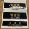 Vtg NOS Gas Pump Face Universal Oil Collector 1940's Ceramic Sign Collectible