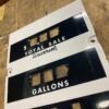 Vtg NOS Gas Pump Face Universal Oil Collector 1940's Ceramic Sign Collectible