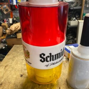 Vtg Schmidts Full Taste Beer Light Sign Hanging Man Cave Tavern Advertising Brew