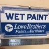 Vtg Lowes Bros Shermin Williams Advertising Work Sign Display Paint 1900's Antiq