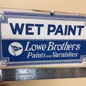 Vtg Lowes Bros Shermin Williams Advertising Work Sign Display Paint 1900's Antiq