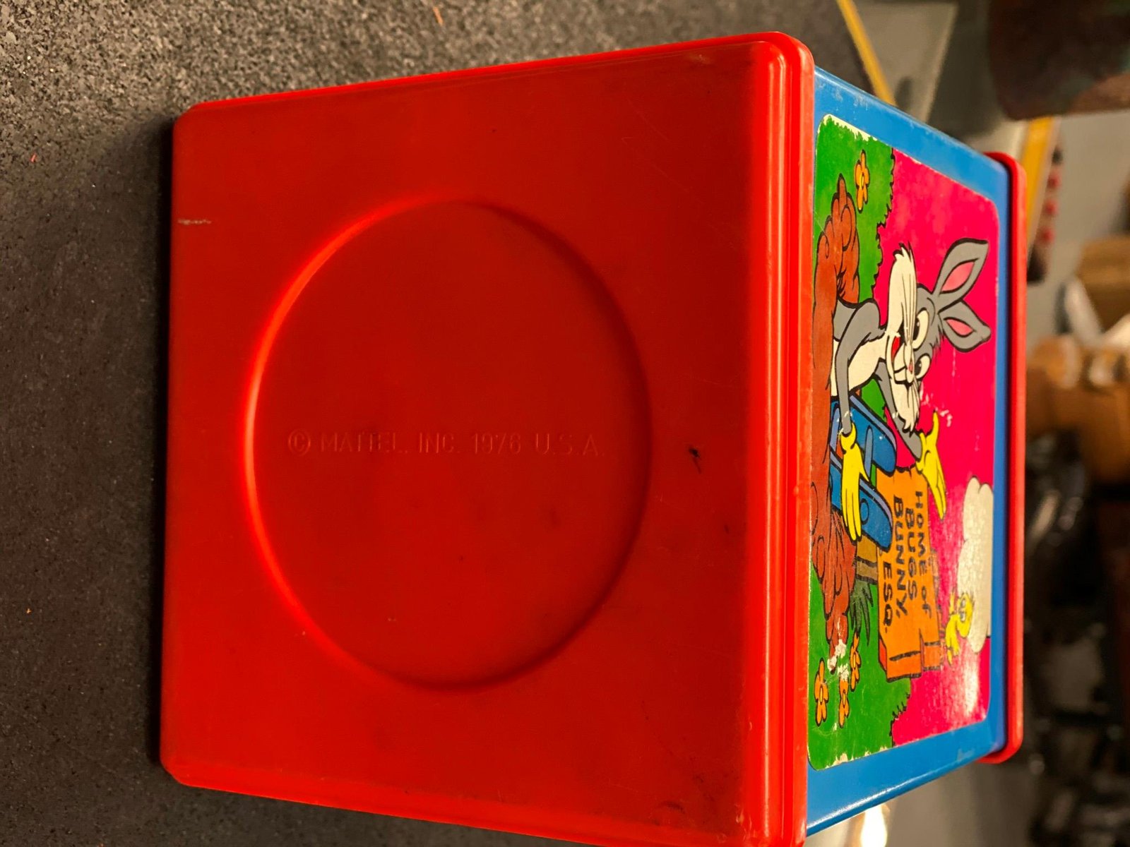 Vintage Warner Bros 1976 Mattel Bugs Bunny Music Jack In The Box Toy Pop up work