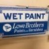 Vtg Lowes Bros Shermin Williams Advertising Work Sign Display Paint 1900's Antiq