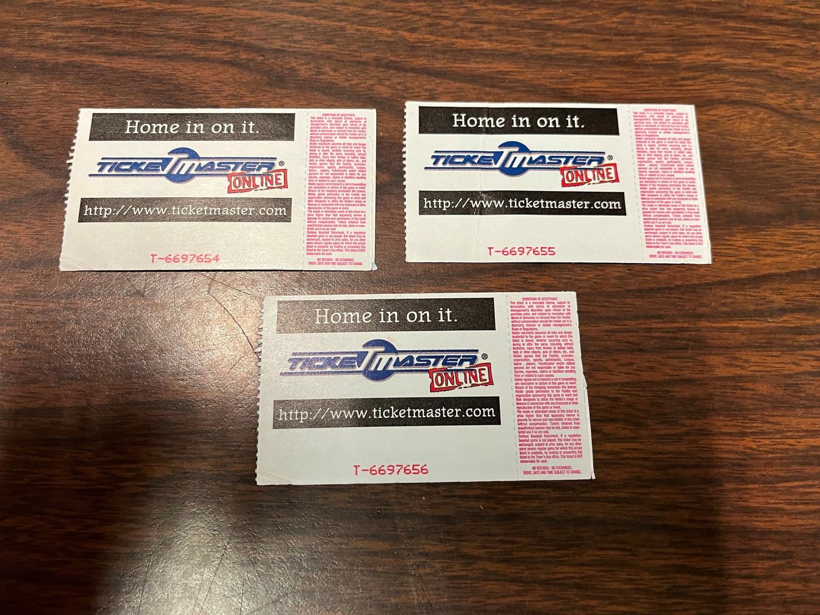 Vtg Jan 4 1997 Pittsburgh Penguins Vs. Tampa Lighting Lot of 3 Hockey Tickets