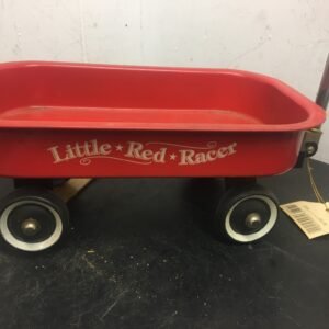 Vintage Little * Red * Racer Wagon red home décor table art small chrome handle
