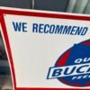 Vtg 36x48 Buckeye Feed Metal Tin Sign Advertising General Store Hardware Oil Gas