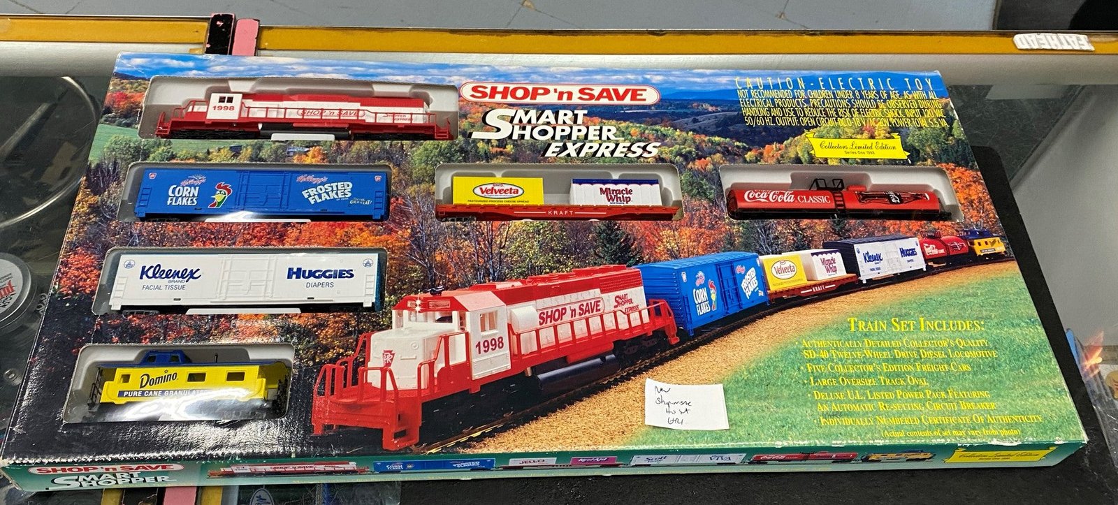 NIB Collectors Series HO Toy Train Set Shop n Save 1 of 1998 New in Box Coca Col