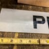 Vtg Gas Pump Glass Insert Premium 1944 WW2 Bennett? Face Plate Orig Gasoline