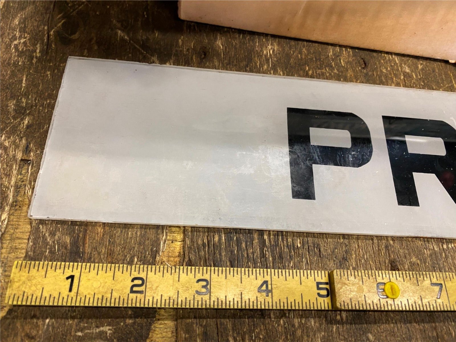 Vtg Gas Pump Glass Insert Premium 1944 WW2 Bennett? Face Plate Orig Gasoline