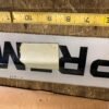 Vtg Gas Pump Glass Insert Premium 1944 WW2 Bennett? Face Plate Orig Gasoline