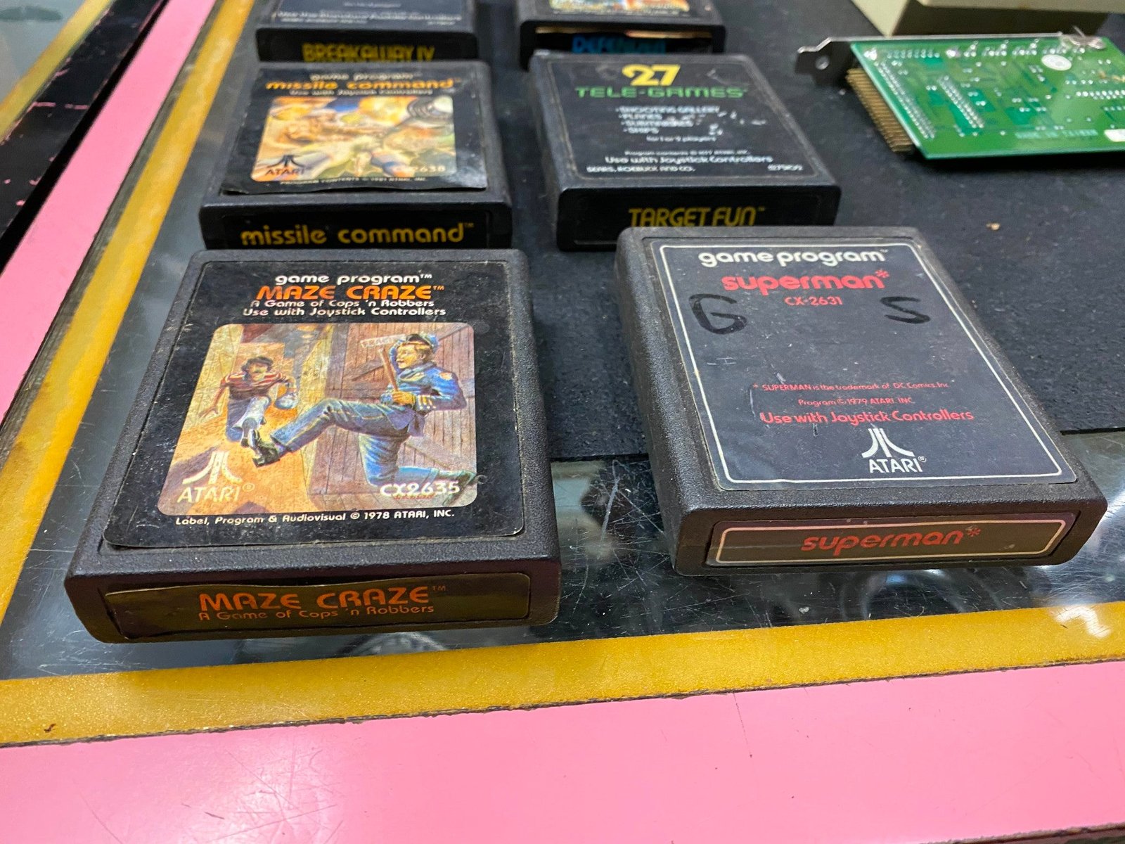Lot Video Games Atari Missle Command maze craze superman Breakaway Floppys ALL!
