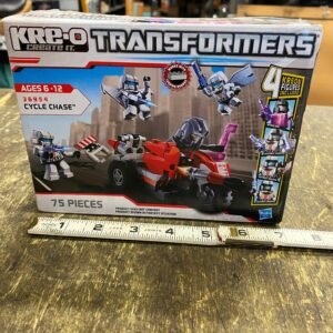 Kre-O Transformers Cycle Chase NIB Toy Motorcycle 75pc set Kreon figures 36954