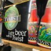 Original Twist Premium Beer Tin Sign Breweriana 34x23 Iron City? 90's Vtg Advert