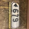 Vtg Ceramic Sign State Road Rt 679 Virginia Street Sign Antique 1930's Oil Gas