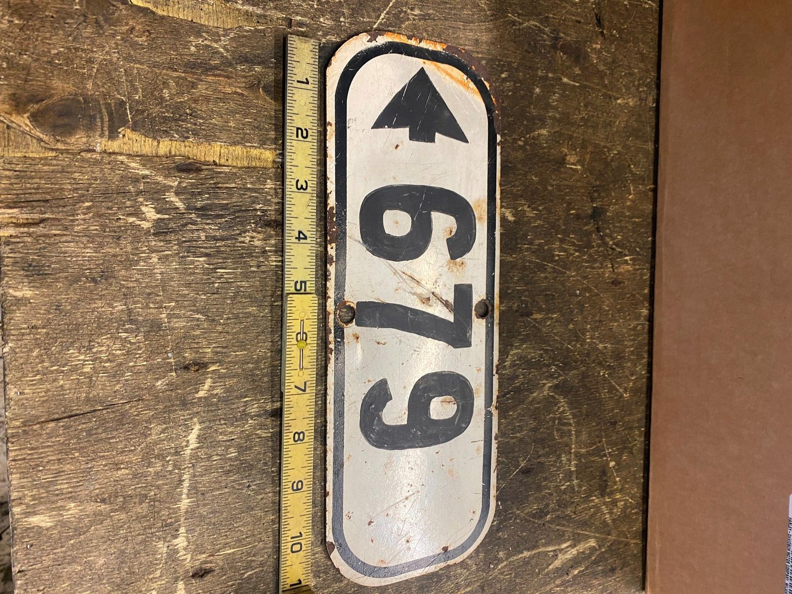 Vtg Ceramic Sign State Road Rt 679 Virginia Street Sign Antique 1930's Oil Gas