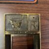 Vtg Brass Coricidin Rx Pharmaceutical Promo Prescription Memo Pad Holder Adverti
