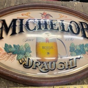 VTG Michelob Beer Bar Bubble Sign Oval 23 x 15 Mancave Bar TAvern Garage Draught
