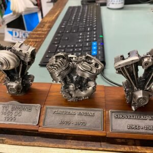 Vintage Shovelhead Motor Engine Pewter Stand Display Harley Davidson Miniature!