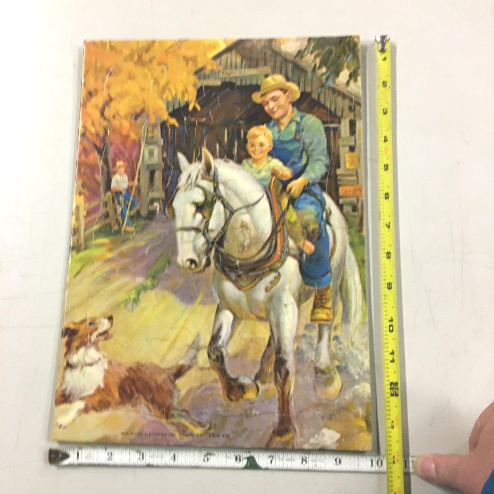 img9238_a4d2710f-43d9-4001-b0a6-973b5fac5fe9.jpg 2 1950s EE Fairchild Corp. 1 Milton Bradley Puzzles House Dog Barnyard toys game