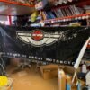 img9397.jpg 100th Anniversary OEM Dealer Banner 2002 Harley Showroom Mancave collectible!