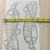 Harley Softail Custom Gas Tank Decals Stickers Blue Silver Black Tribal Design