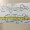 Harley Softail Custom Gas Tank Decals Stickers Blue Silver Black Tribal Design