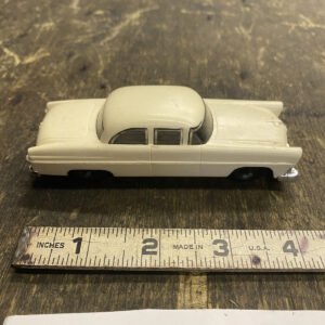 1950s postwar Lionel  Toy Train 6414 premium white auto loader car Acc Vtg