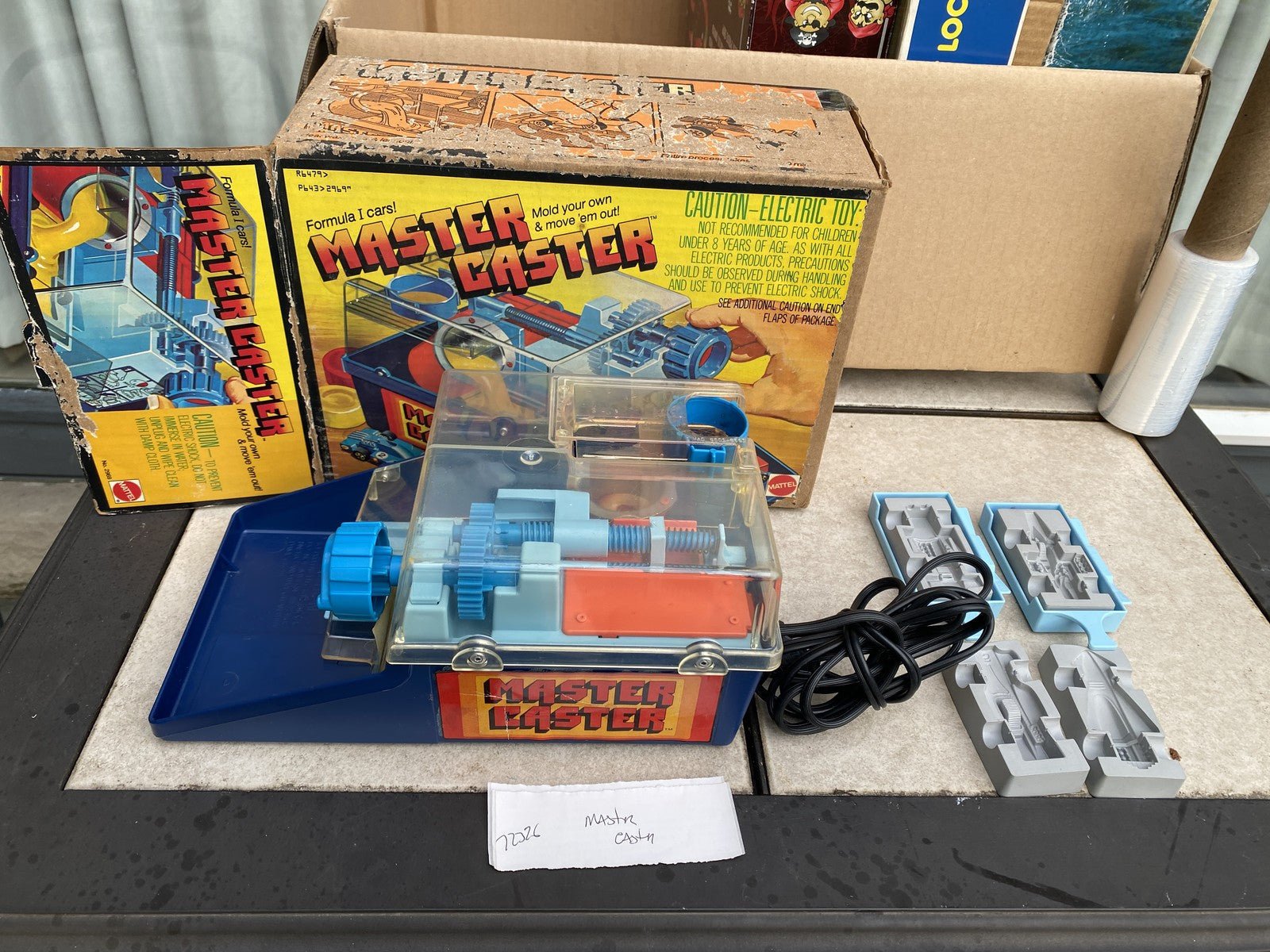 Vintage 1979 Mattel Master Caster Wax Formula 1 Car Maker Toy Car Molds