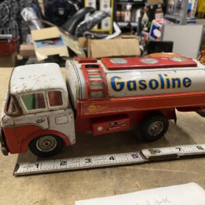 product-img-shell_gas_truck-0-b63f2078-36d8-457c-a465-f9333d51648a.jpg Vintage 1950s Shell Gasoline Tin Toy Tanker Truck Friction Litho Japan Marushin